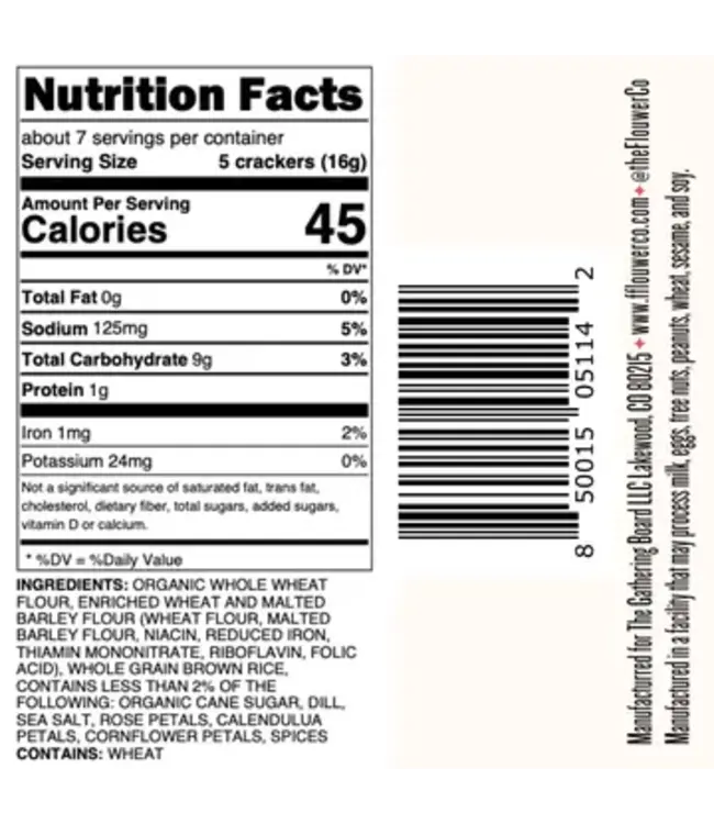 Artisanal Flower Crackers