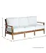 Summer Classics Pointe Sofa in Natural  Teak with Bali Pearl Cushion (no welt)
