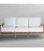 Summer Classics Pointe Sofa in Natural  Teak with Bali Pearl Cushion (no welt)
