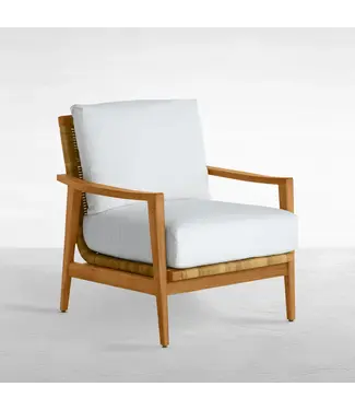 Summer Classics Pointe Lounge Chair with Dream Cushion in Bali Pearl no welt