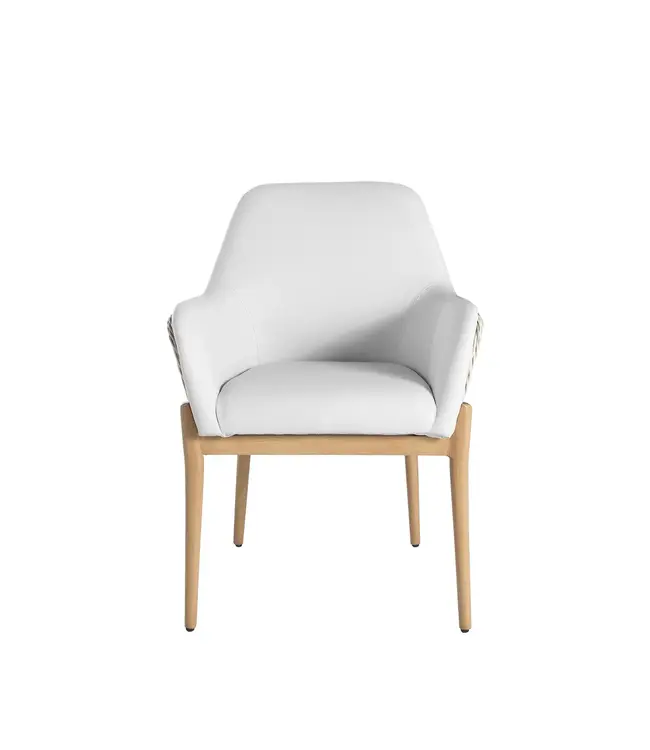 Summer Classics Palma Arm Chair Natural/Linen Wicker