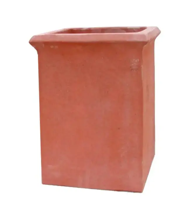 Aria Tall Square~24"H x 14"W Italian Classic Terra Cotta