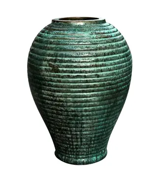 Adobe Jar 34"H x 25"W Malachite
