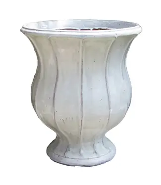 Lille Urn Oyster White Large 25.5 x 22