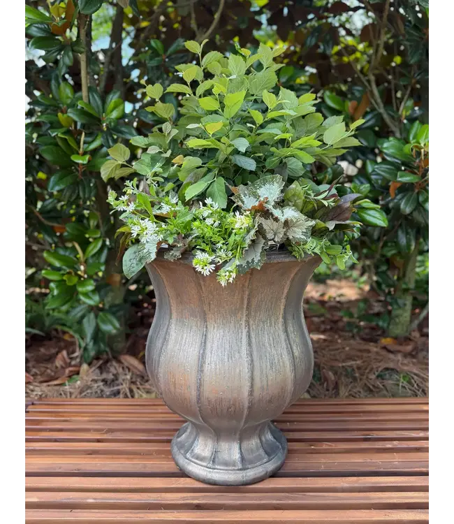Lille Urn Oyster White Large 25.5 x 22