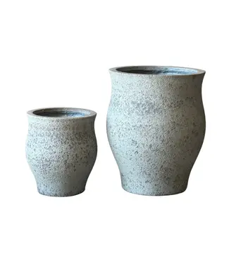 Anamese Garden + Home Orbi Vase Large 19"H x 15.5"W Greige (no hole)