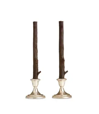 Stick Candles Cedar, Pair