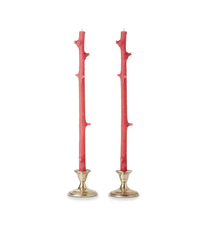 Stick Candles Hemlock, Pair