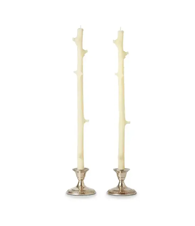 Stick Candles Hemlock, Pair