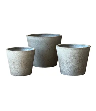 Anamese Garden + Home Terrace Planter Medium 15.5"H x 19.5"W Greige