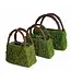 Beaumont Wicker Purse with Wicker Handles  Set of 3
