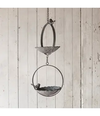 Two-Tiered Hanging Bird Feeder