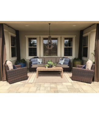 Rectangular Coffee Table in Coastal Teak (Frame Only)