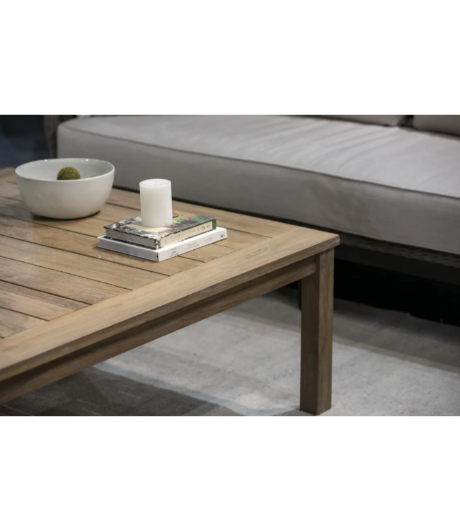 Rectangular Coffee Table in Coastal Teak (Frame Only)
