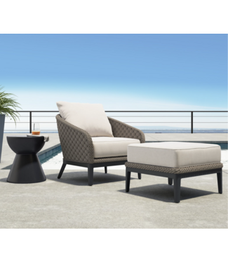 Hooker Furnishings Marbella Club Chair with Echo Ash Cushion