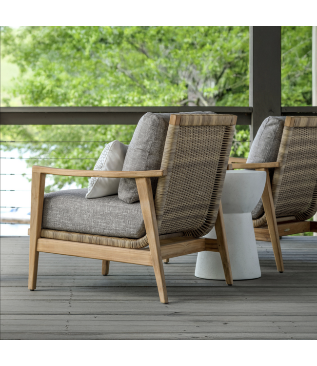 Summer Classics Pointe Lounge Chair with Dream Cushion in Bali Pearl no welt