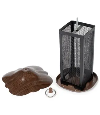 11 Inch Cherry Woodgrain Finish Bird Feeder