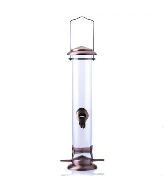 Copper Finish Bird Seed Feeder