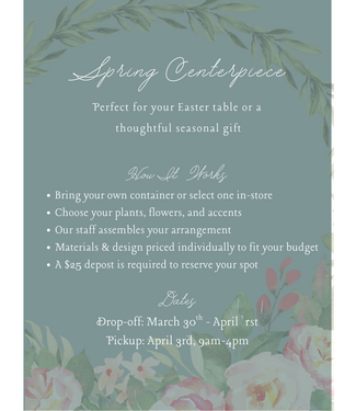 Spring 26 Centerpiece Experience