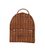 Hand-Woven Rattan 2-Tier Basket with Handle