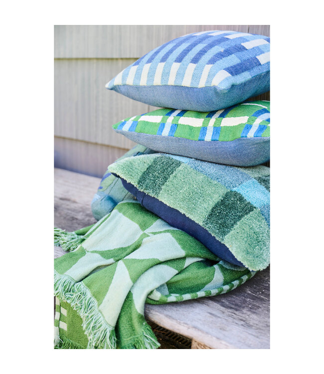 Plaid Woven Indoor/Outdoor Pillow