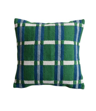 Plaid Woven Indoor/Outdoor Pillow