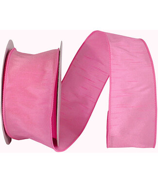 Ribbon - Dupioni Supreme Wired Edge Ribbon, Pink, 2.5inx20yd