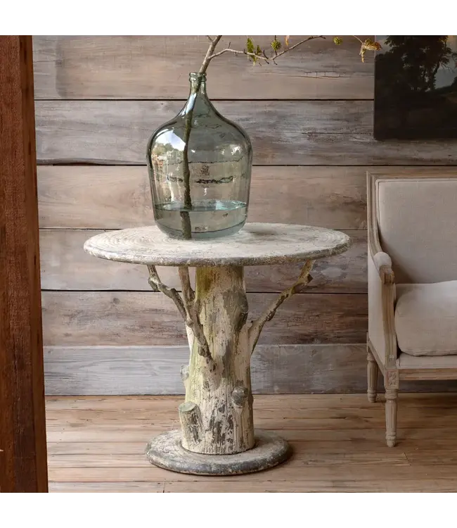 Faux Bois Tree Trunk Table