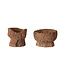 The Plant Shoppe Found Carved Wood Mortar Bowl