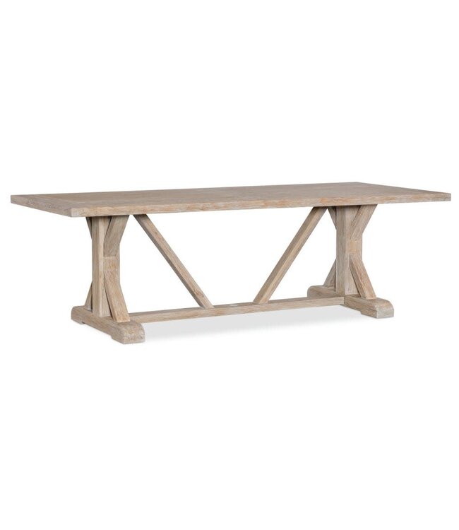 Sunset West Trestle Dining Table in Coastal Teak- Frame Only 94"