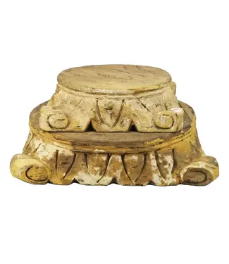 Carved Pillar Base Large