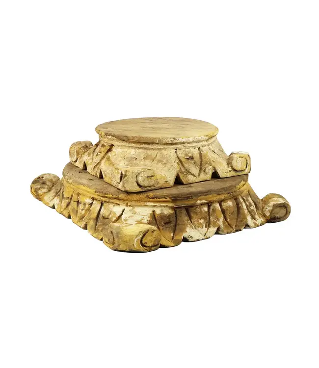Carved Pillar Base Large