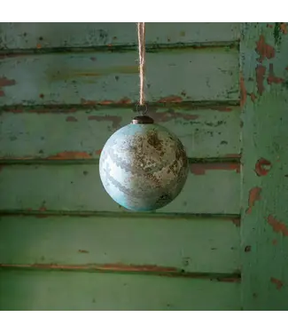 Azure Glass 5" Ball Ornament