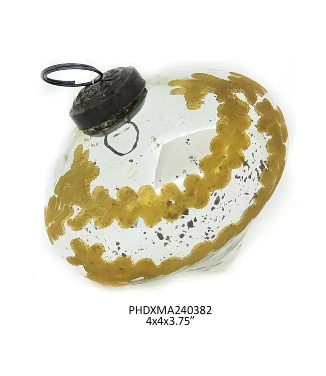Venetian Glass 4" Onion Ornament