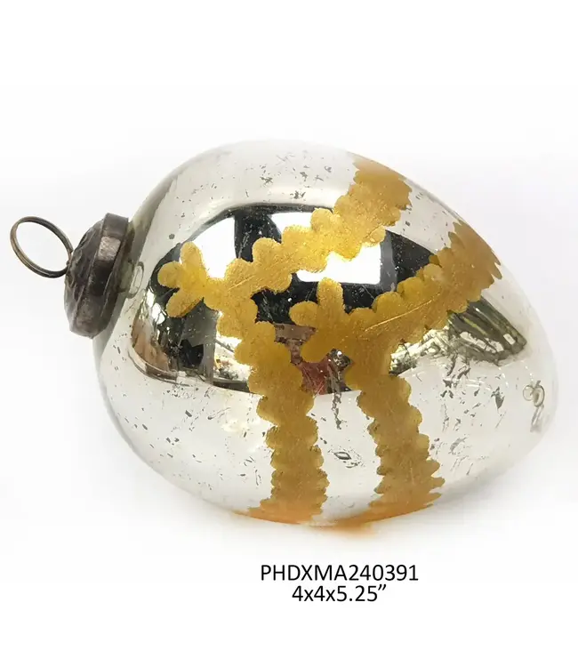 Venetian Glass 4" Egg Ornament