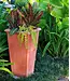 Aria Tapered Square~24.5"H x 14"W Italian Classic Terra Cotta