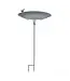 Metal Bird Bath on a Stake