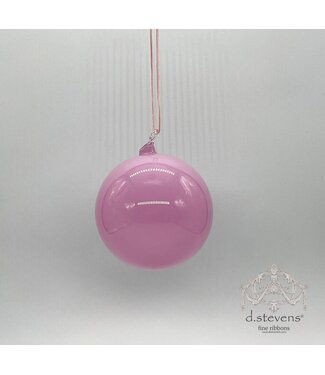 d. stevens 100mm glass orb hand blown top, pink