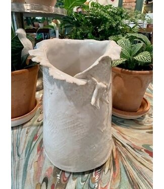 Artisan Made Ruffled Lg Vase by Southern Wheel