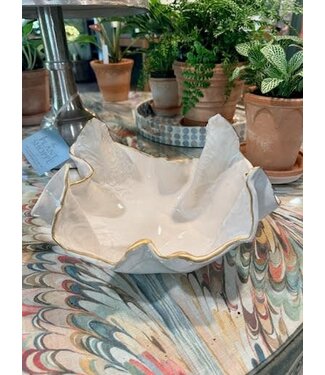 Artisan Made Handkercheif Dish by Southern Wheel