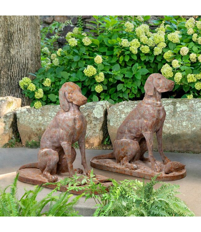 Cast Iron Hound Pair, Set of 2