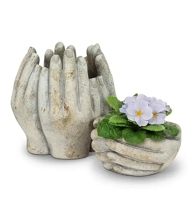 Tall Hands Planter-7"H