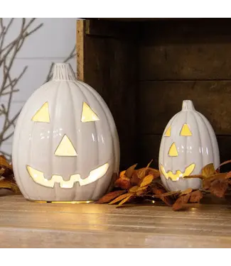 Glazed Ceramic Jack O' Lantern Small