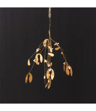 Gold Mistletoe Swag, pk of 6