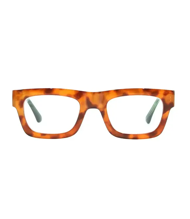 Ollie | Amber Tortoise / Green | Blue Light 2.00