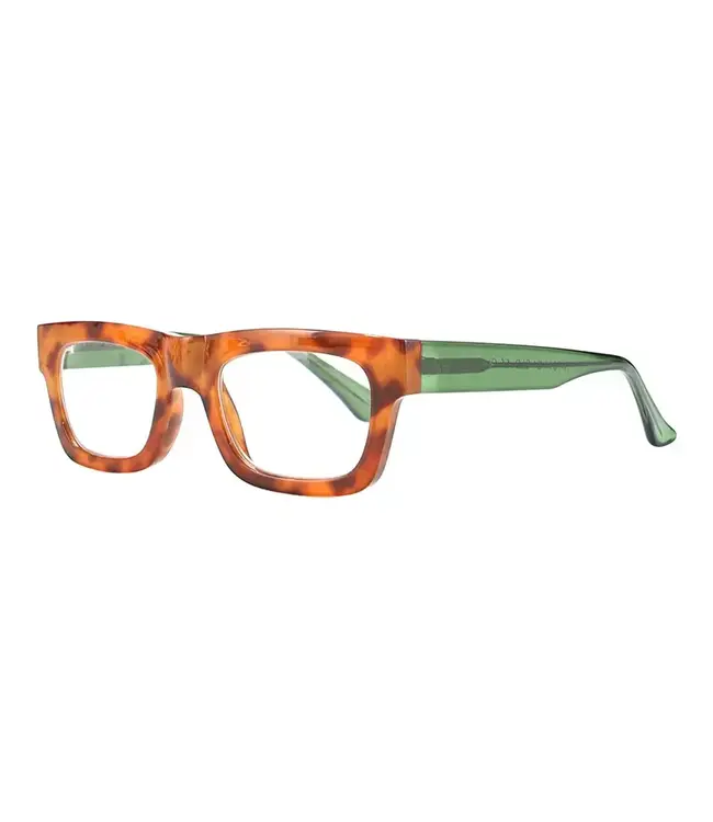Ollie | Amber Tortoise / Green | Blue Light 2.00