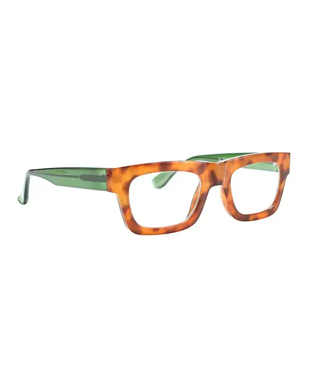 Ollie | Amber Tortoise / Green | Blue Light 2.00