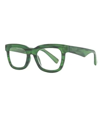Ryan Simkhai Eyeshop Stella |Striped Green | Blue Light  1.75