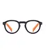 Ryan Simkhai Eyeshop Theodore | Navy Blue | Transparent Orange | Blue Light 2.00