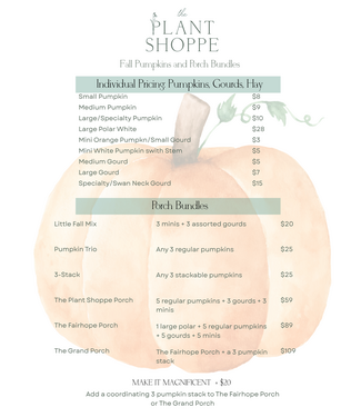 Fall Pumpkins and Porch Bundles